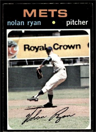1971 Topps #513 Nolan Ryan EX-EXMT w/ Clean Surface