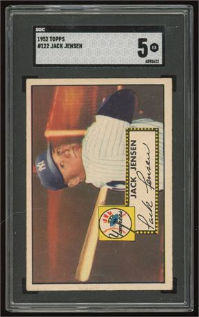 1952 Topps #122 Jack Jensen SGC 5 EX