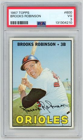 1967 Topps #600 Brooks Robinson Hi # SP PSA 3 VG