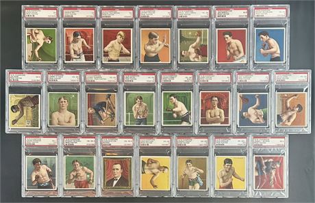 1910 T218 Champions Boxing PSA Graded Lot (22)