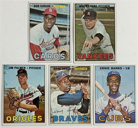 1967 Topps Star Lot (5) VGEX Average READ