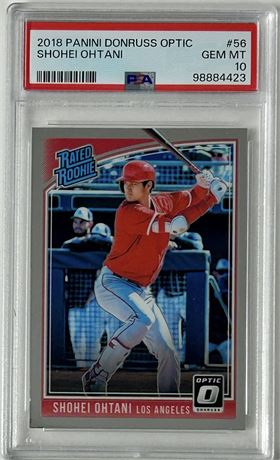 2018 Panini Donruss Optic #56 Shoehei Ohtani Rated Rookie PSA 10 GEM MINT