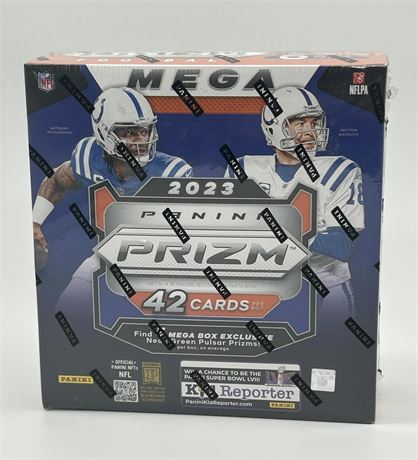 2023 Panini Prizm Football Sealed Mega Box (42 Cards)