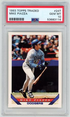 1993 Topps Traded Mike Piazza RC PSA 10 GEM MINT