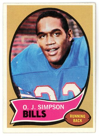 1970 Topps #90 OJ Simpson RC EX+