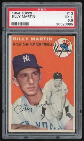 1954 Topps #13 Billy Martin PSA 5.5 EX+