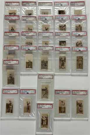 1928 Millhoff Famous Golfers Complete Set (1-27) w/ Bobby Jones PSA 5 AVG (READ)