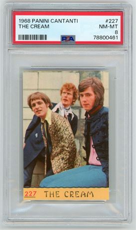 1968 Panini Cantanti #227 The Cream PSA 8 NMMT