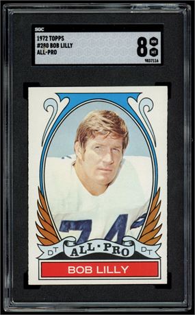 1972 Topps #280 Bob Lilly All-Pro Hi# SGC 8 NMMT