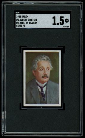 1928 Salem #1 Albert Einstein Die Welt In Bildern Serie 75 SGC 1.5 FAIR