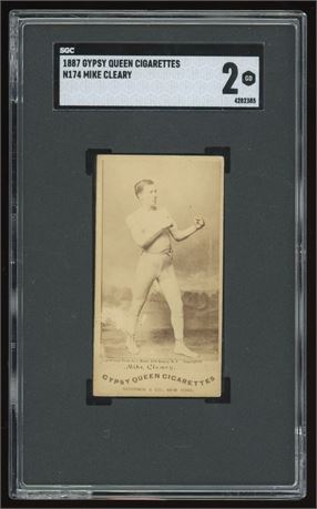 1887 N174 Gypsy Queen Mike Cleary SGC 2 GOOD Pop 3 Only 1 Higher