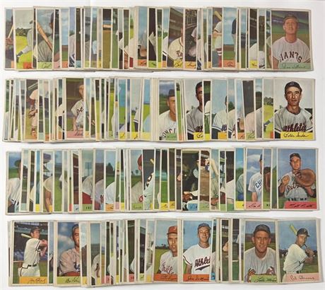 1954 Bowman Baseball Lot (168) VGEX+ AVG