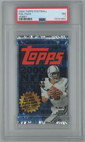 2000 Topps Football Foil Pack Hobby PSA 7 NM
