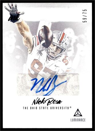 2019 Panini Luminance Ink Nick Bosa RC Auto 59/75