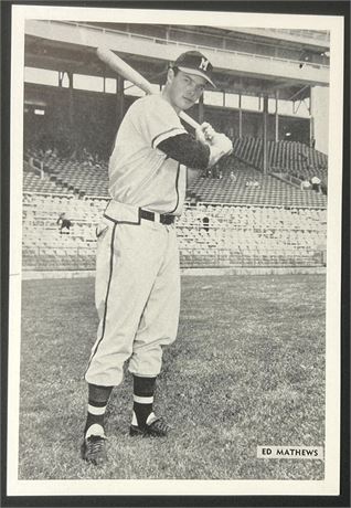 1954 All-Star Eddie Mathews Photo Pack RARE
