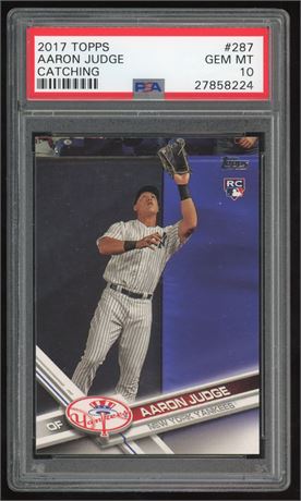 2017 Topps #287 Aaron Judge RC PSA 10 GEM MINT