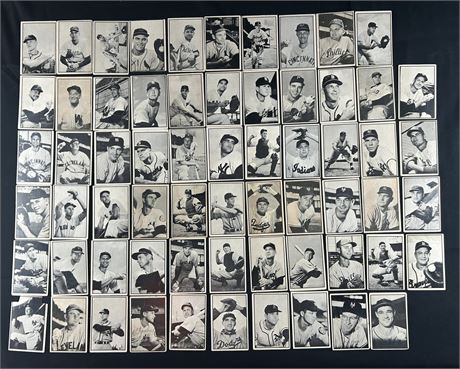1953 Bowman Black and White Complete Set (1-64) Low Grade