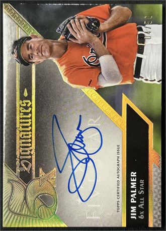2024 Topps Five Star Jim Palmer 5X Signatures Autograph 4/50