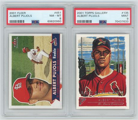 2001 PSA Graded Albert Pujols Rookie Lot (2)