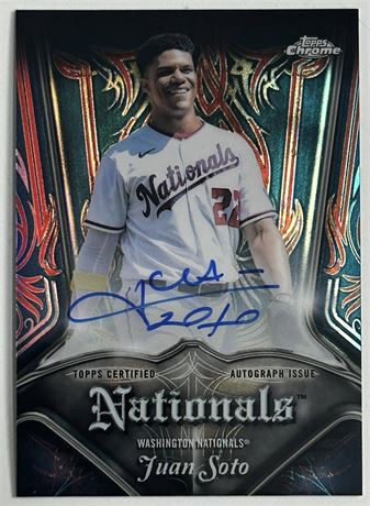 2022 Topps Chrome Juan Soto Club Plaques 56/99 Auto