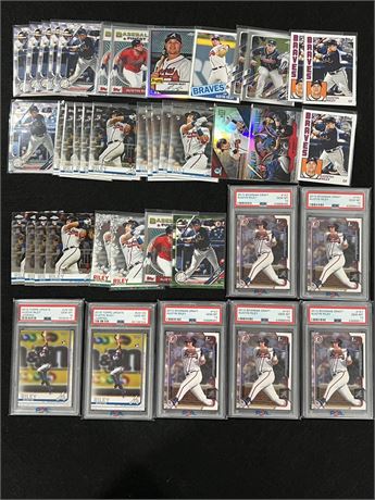 2015-19 Austin Riley Lot (7 Graded & 35 Raw) Tons of RC's including 7 PSA 10's