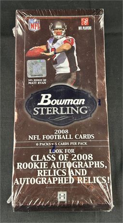 2008 Bowman Sterling Football Hobby Box Factory Sealed