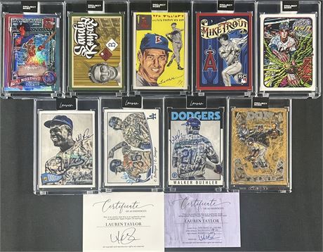 2020/2021 Project Lot (9) w/ Lauren Taylor #'d Autos, Mattingly 1/1