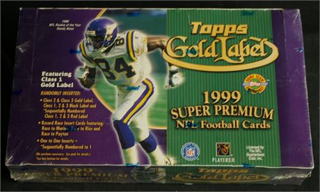 1999 Topps Gold Label Football Hobby Box (24 Packs) Factory Sealed
