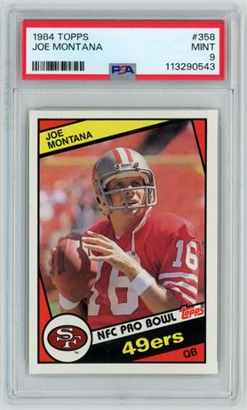1984 Topps #358 Joe Montana PSA 9 MINT