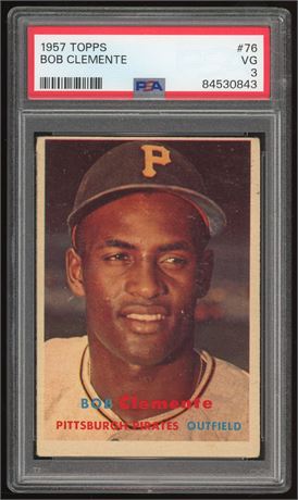 1957 Topps #76 Roberto Clemente PSA 3 VG