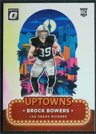 2024 Panini Donruss Optic #8 Brock Bowers RC Uptowns SSP
