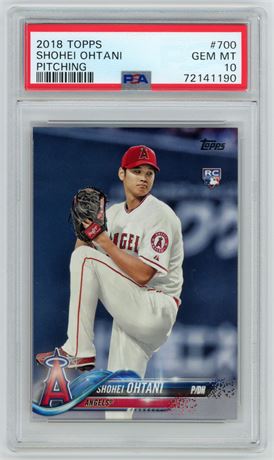 2018 Topps #700 Shohei Ohtani Pitching PSA 10 GEM MINT