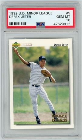 1992 Upper Deck Minor League #5 Derek Jeter RC PSA 10 GEM MINT