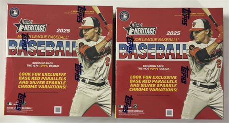 2025 Topps Heritage Baseball Mega Box Factory Sealed Lot (2)