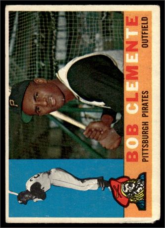 1960 Topps #326 Roberto Clemente POOR (READ)