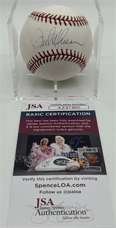 Orel Hershiser Autographed Bud Selig Era Major League Baseball JSA