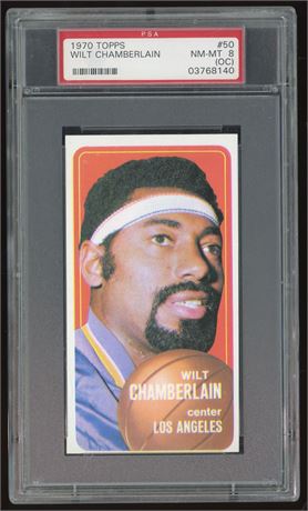 1970 Topps #50 Wilt Chamberlain PSA 8 (OC)
