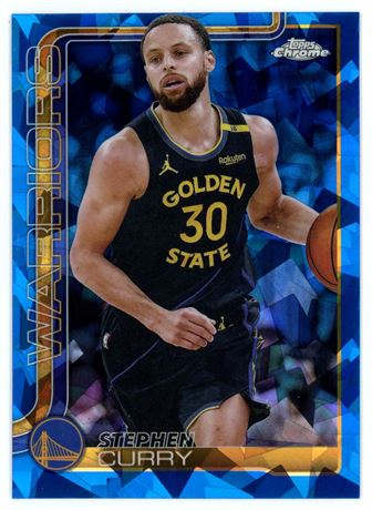 2025 Topps Chrome #201 Steph Curry Sapphire