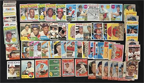 1953-1969 Topps Star Lot (98) w/ Mays, and Rose + Tons More LOW GRADE (READ)