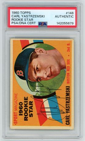 1960 Topps #148 Carl Yastrzemski Rookie Star PSA/DNA Certified Authentic Auto