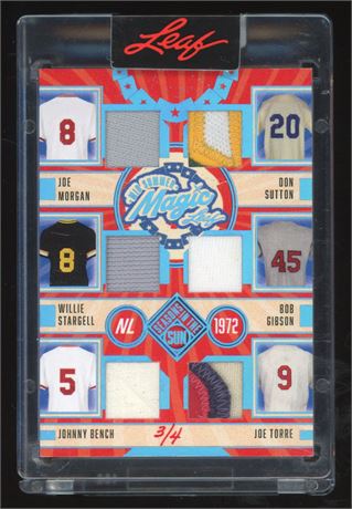 2025 Leaf Mid Summer Magic 3/4 Dual Sided 12 Patch Relic Card