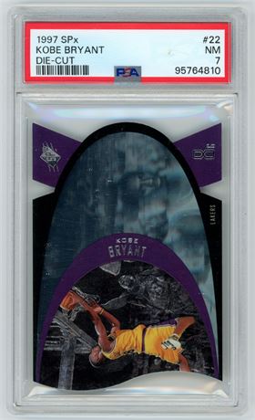 1997 Upper Deck SPx #22 Kobe Bryant Die-Cut PSA 7 NM