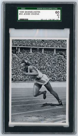 1936 Sammelwerk #33 Jesse Owens SGC 5 EX