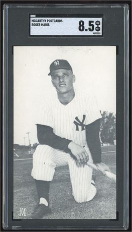 McCarthy Baseball Postcard Roger Maris SGC 8.5 NMMT+