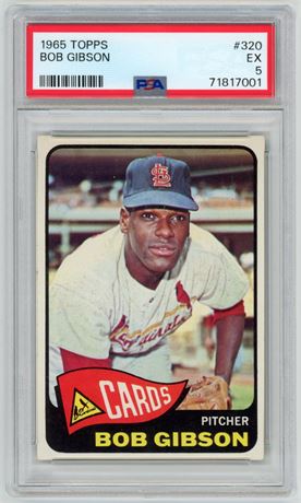 1965 Topps #320 Bob Gibson PSA 5 EX