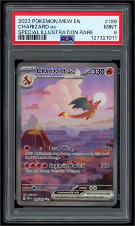 2023 Pokemon MEW EN #199 Charizard ex Special Illustration Rare PSA 9