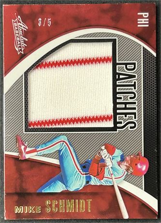 2021 Panini Absolute Patches Mike Schmidt 3/5 Dual Pinstripes