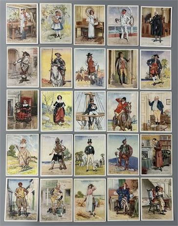 1933 Player’s Characters From Fiction Complete Set (1-25) VGEX AVG