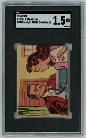 1958 Fher Superman En Planeta Condenado #1 En La Redaccion SGC 1.5 FAIR