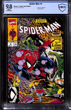 Spider-Man #4 CBCS 9.8 (1990) Lizard